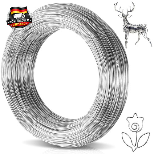 Basteldraht 1mm 40m aluminium - 40m,