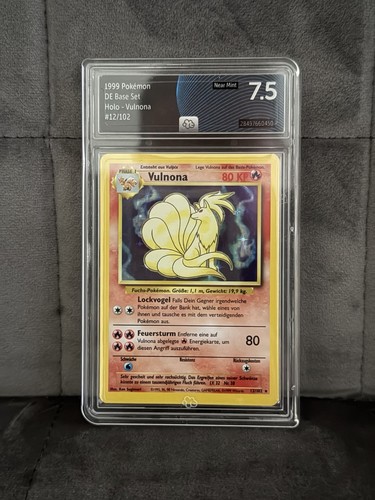 Pokemon card vulnona base - card,