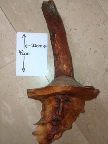 Handgeschnitzte holzskulptur - handgeschnitzte,
