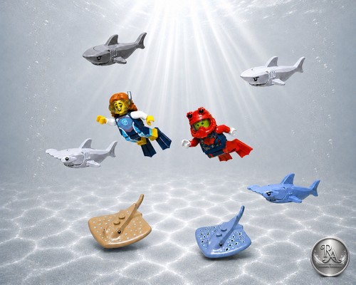 Lego haie rochen tiere - lego®, &