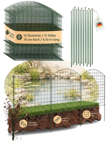 Zaun gartenzaun steckzaun - zaun,