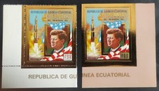 SELLOS EMITIDOS EN 1974  EN MEMORIA DEL PRESIDENTE J. F. KENNEDY