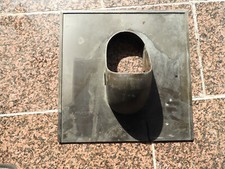 Grundplatte Dunstrohr Schiefer braun