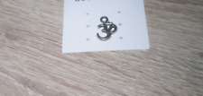 Anhänger OM Zeichen 11 x 11 mm silberfarben Feng Shui Esoterik Zustand gut