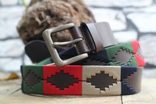 Gaucho Polo Argentinien Gürtel Leder Premium handgefertigt Markenledergürtel A++ UK