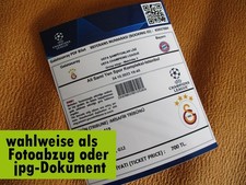 2023/24 --- Galatasaray - FC Bayern München -- Champions League Ticket / Foto