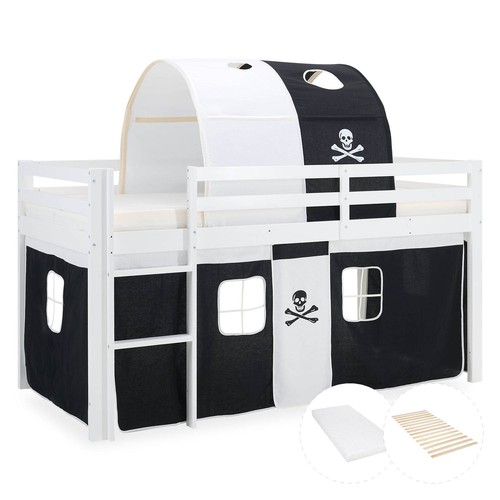 Hochbett 90x200 kinderbett mit - kinderbett,