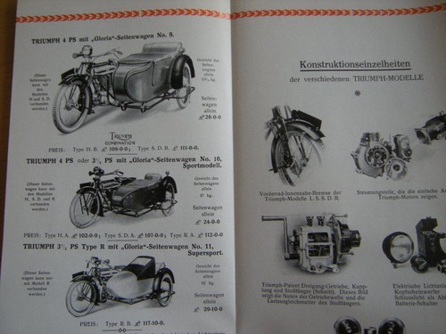 Prospekt triumph motorräder - triumph, 2