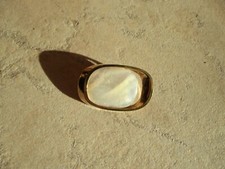 50er Jahre Messing Brosche