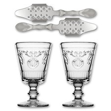 2x La Rochere Absinth Glas