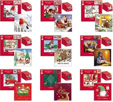 Quadratische Weihnachtskarten 10er Pack Giftmaker 2 festliche Weihnachtsmotive Letter-Format 14 cm