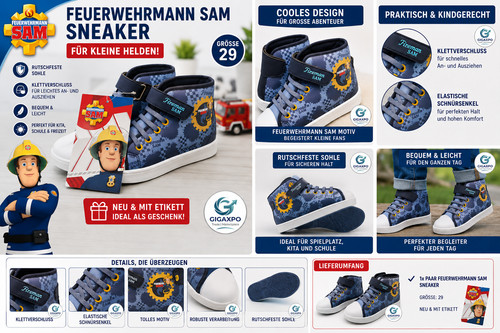 Feuerwehrmann sam sneaker - sneaker, gr