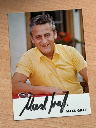 Maxl graf autogrammkarte - maxl,