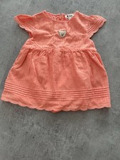 Steiff Kleid 68 Aprikose mit Body Rüschen NEU