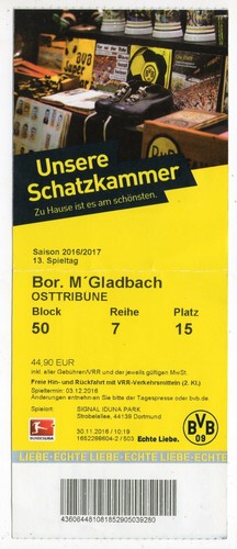 Ticket borussia dortmund - ticket,