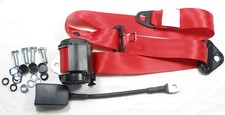 Roter Automatik 3 - Punkt Sicherheitsgurt alle  Fiat 127 New Red Seatbelt
