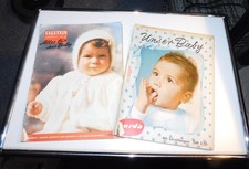 2 Hefte BABY Burda Ullstein Häkeln + Schnittmuster der 50er 60er gebraucht