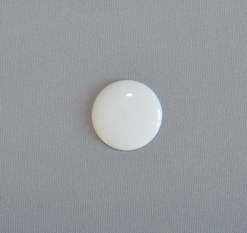 Schild rund 3cm - , weiß