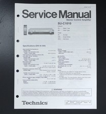 Original Service Manual für TECHNICS SU-C1010 Preamplifier/Vorverstärker O148