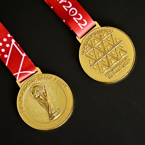 Fußball medaille mit - fußball-wm,