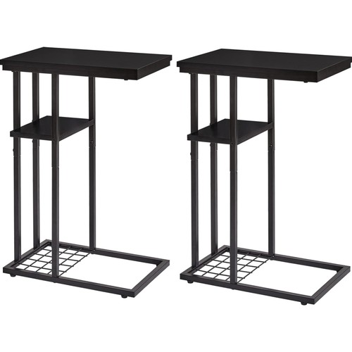 Beistelltisch schwarz 2er set - beistelltisch,