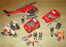 Playmobil Feuerwehr 9235,wie 4822, 5398 Kart,Brandmeister,Hubschrauber Konvolut
