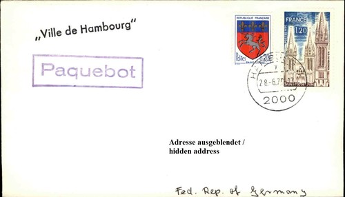 Schiffspost schiff stempel - schiff,