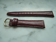 Leder Uhrenarmband Ersatzband rot 18mm  b291