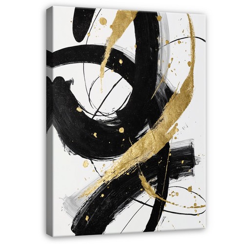 Leinwand bilder gold - leinwand, abstrakt