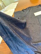 100% Leinen T-Shirt Navy –