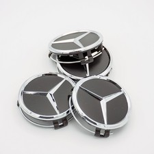 Neu 4x 75mm Mercedes-Benz Nabendeckel Nabenkappen Felgendeckel Raddeckel Emblem