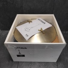  IKEA Ottava Gold Messing Retro Industrial Design Hängeleuchte Deckenlampe Neu