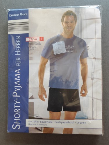 Shorty pyjama herren l - pyjama, gr.