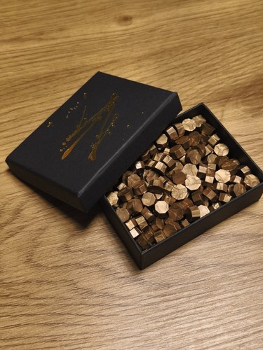 Wachssiegel set bronze farben - set,,