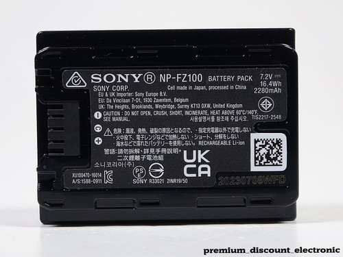 Sony fz100 ion akku - akku, fz