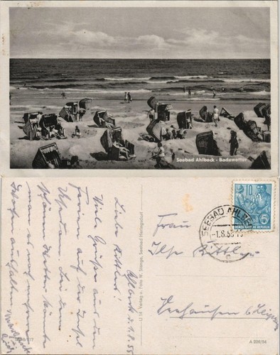 Ansichtskarte ahlbeck - ansichtskarte, (usedom)