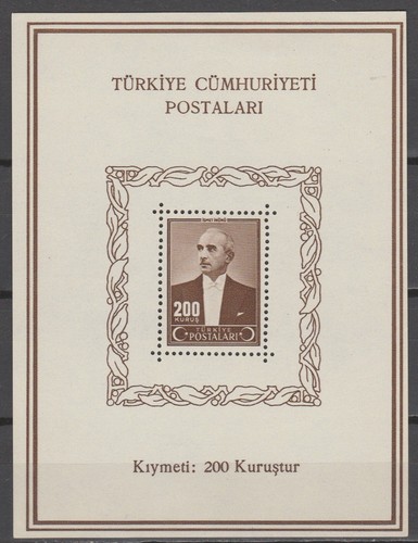 Türkei 1943 block ismet - block, 2