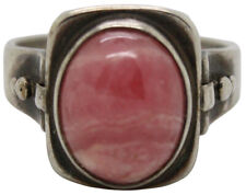 ? 900er Silber Ring mit Rhodochrosit - Art Deco Antikschmuck um 1930 - 5,44g