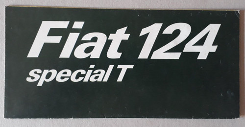 Fiat 124 special prospekt um - 124,