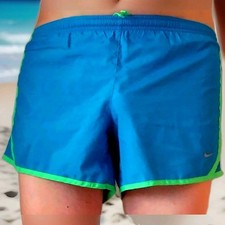 Nike DRI-FIT Sprinter Shorts Vintage RETRO kurze Hose Gr. 5 Polyester Blau Grün