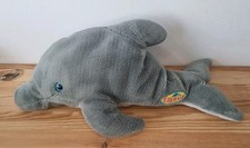 Flipper Plüschfigur 90er Jahre Stofftier Delphin Kuscheltier ca. 40 cm lang