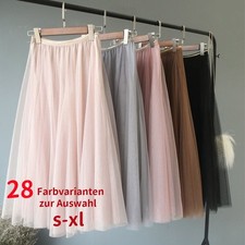 Damen Langrock Tutu Tüll Rock