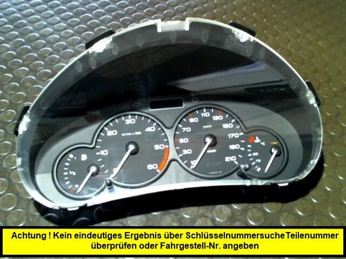 Tachoeinheit peugeot 206 hdi - tachoeinheit,