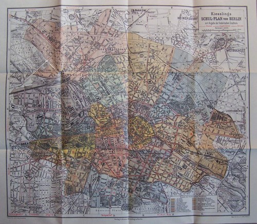 Berlin 1899 schul plan der - schul,