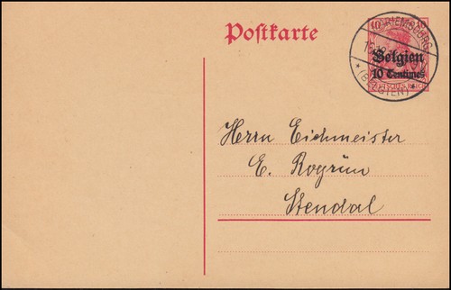 Belgien postkarte von - p, 2