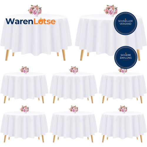 Tischdecke rund 228cm waschbar - tischdecke,