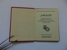 DDR Mitgliedsbuch FDGB