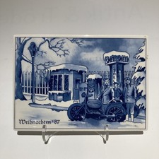 Shell Villeroy & Boch Porzellan Vilbocard Weihnachten 1987