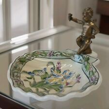 Schale Porzellan Bronze Engel