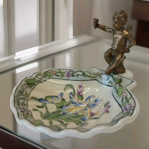 Schale porzellan bronze - schale,